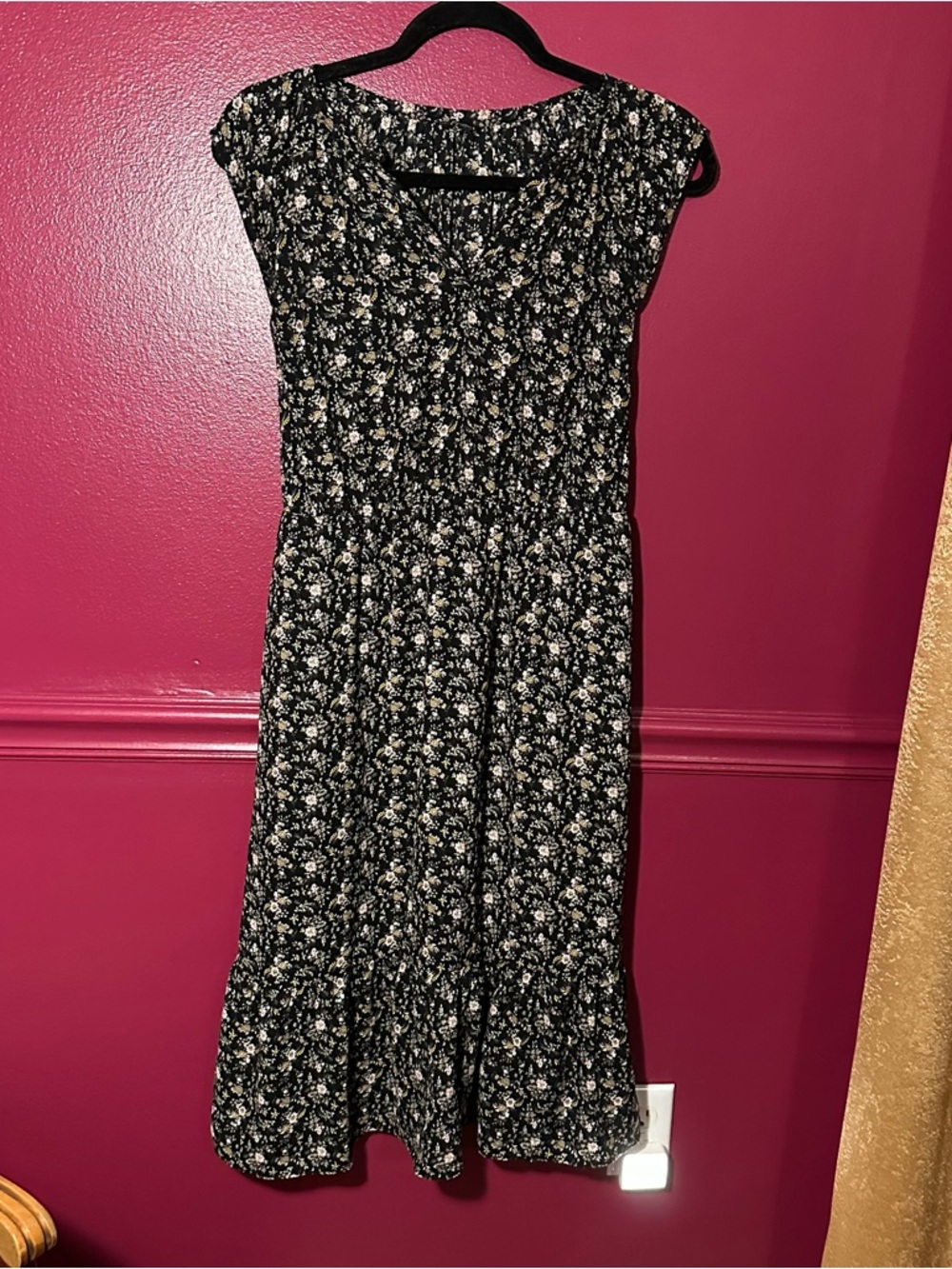 J. Crew Mercantile floral peasant dress